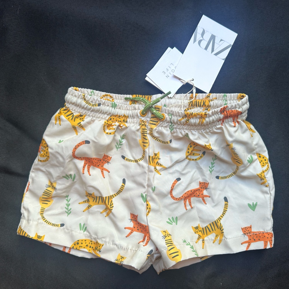 Zara kids boys swim trunks New with tag.